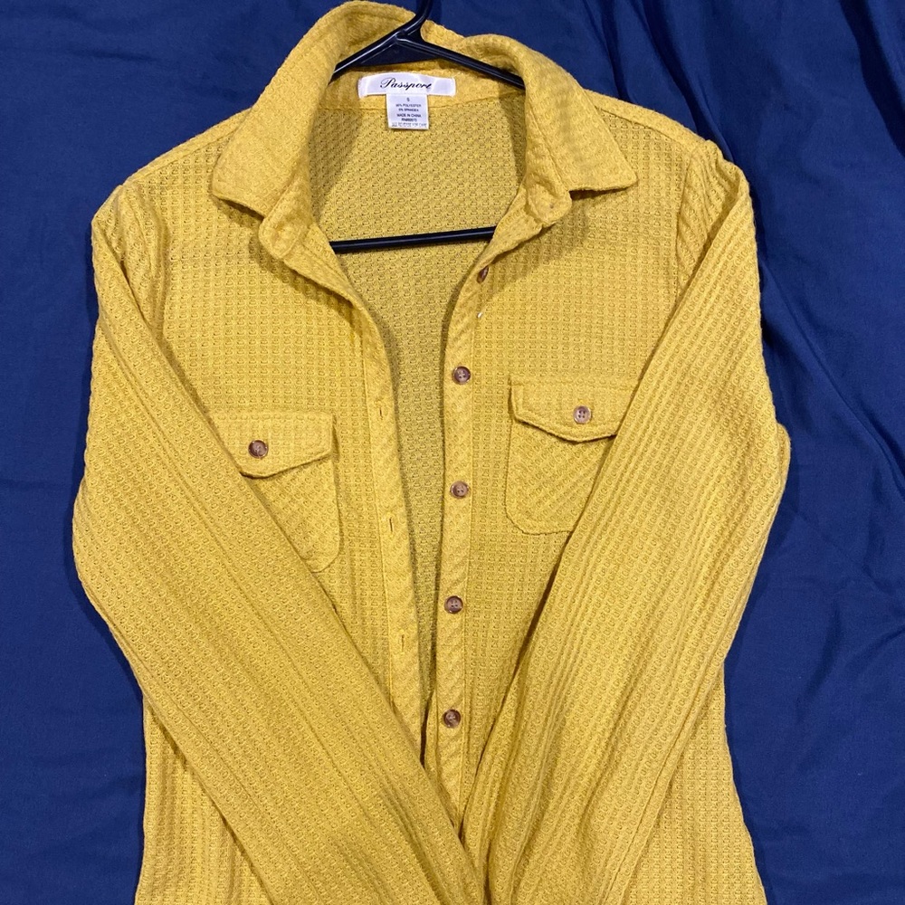 Waffle knit shirt